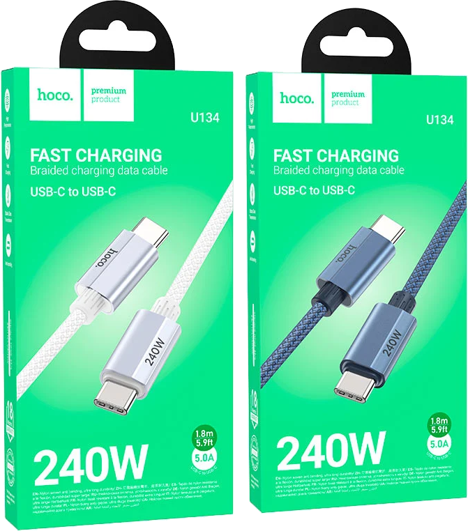 hoco CW62 1.2m USB-C fast charging cable at CellRox Ajax